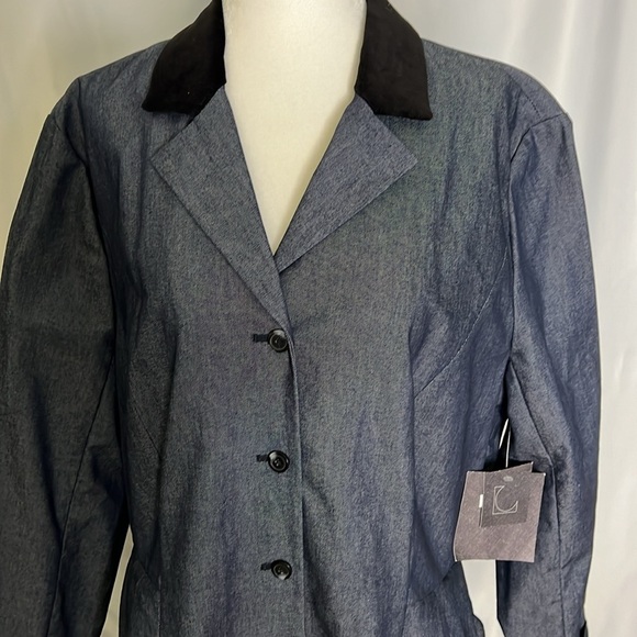 NWT Vintage Liz Claiborne Women's Button Down Dress Duster Coat - Picture 8 of 16